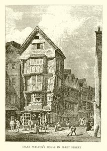 Izaak Waltons hus i Fleet Street af English School