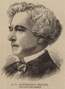 J C Montesquieu Bellew (gravering) af English School