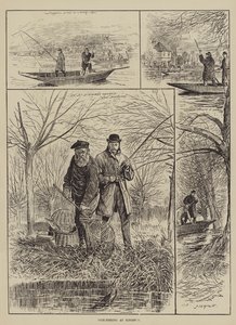 Jack-Fishing at Kingston (gravering) af English School
