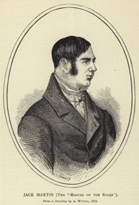Jack Martin, The Master of the Rolls, fra en tegning af A Wyvill, 1824 af English School