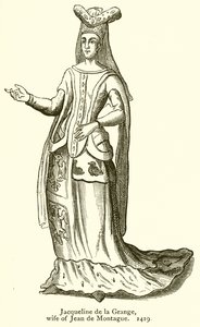 Jacqueline de la Grange, hustru til Jean de Montague. 1419 af English School