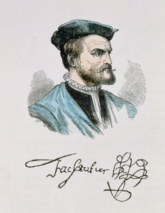 Jacques Cartier (1491-1557) illustration fra bind IV af 