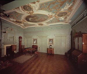 James Gibbs Tegnestue fra Henrietta Place, ca. 1728 af English School