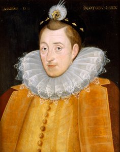 James I (olie på lærred) af English School