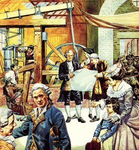 James Watts dampmaskine af English School