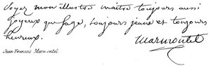 Jean Francois Marmontel af English School