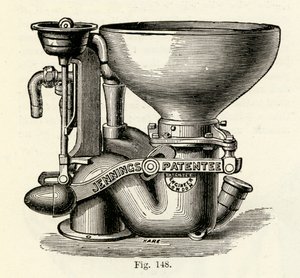 Jennings forbedrede Bramah ventilskab, 1870 af English School