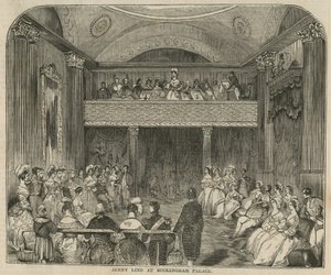 Jenny Lind på Buckingham Palace af English School