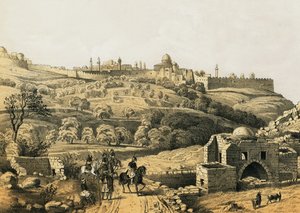Jerusalem fra Jobs brønd af English School