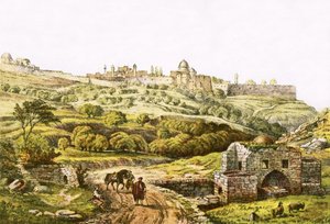 Jerusalem fra Jobs brønd af English School