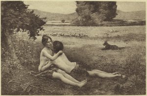 Youth af Raphael Collin (fotogravure) af English School