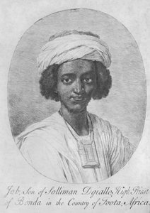 Job, søn af Suleiman Diallo, ypperstepræst for obligationer i landet Foota, Afrika, ca. 1750 (ætsning og gravering) af English School