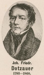 Johann Friedrich Dotzauer (gravure) af English School