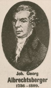 Johann Georg Albrechtsberger (gravering) af English School