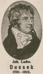 Johann Ludwig Dussek (dybtryk) af English School