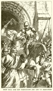 John Ball og hans ledsagere ledes til henrettelse af English School