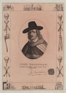 John Bradshaw, Präsident des Hohen Gerichtshofs, starb am 22. November 1695