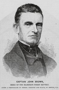 John Brown, amerikansk abolitionist (kobberstik) af English School