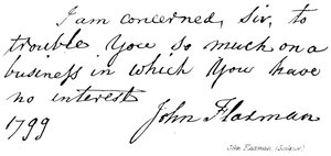 John Flaxman, (skulptør) af English School