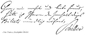 John Frederic Christopher Schiller af English School