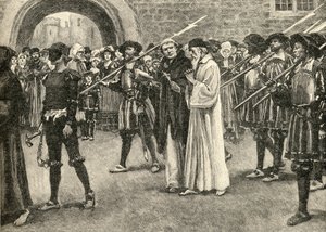 John Frith (1503-33) på vej til sit martyrium af English School