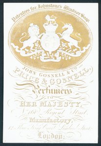 John Gosnell & Co, sent, Price & Gosnell, handelskort af English School