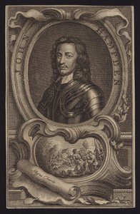 John Hampden, engelsk parlamentarisk politiker og soldat (kobberstik) af English School