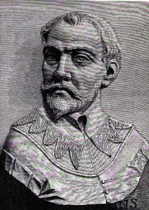 John Hawkins (1532-95) illustration fra bind III af Narrative and Critical History of America, 1886 af English School