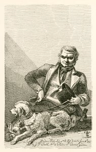 John MacNally fra Tyrone county med sine to hunde Boxer og Rover af English School
