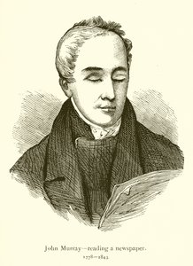 John Murray, læser en avis af English School