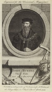 John Russel, den første jarl af Bedford af English School