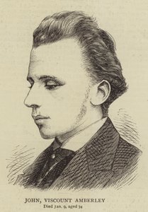 John Viscount Amberley (gravering) af English School