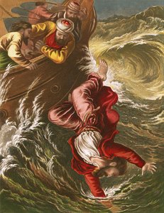 Jona wird ins Meer geworfen