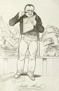 Joseph Hume, skotsk læge, politiker og radikal parlamentsmedlem (gravering) af English School