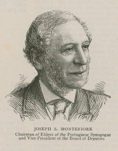 Joseph S Montefiore, Vorsitzender der Ältesten der portugiesischen Synagoge und Vizepräsident des Board of Deputies