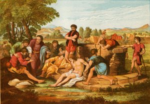 Joseph wird von seinen Brüdern verkauft von English School