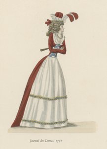 Dameblad, 1791 af English School