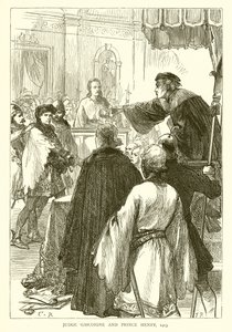Dommer Gascoigne og Prins Henrik, 1413 af English School