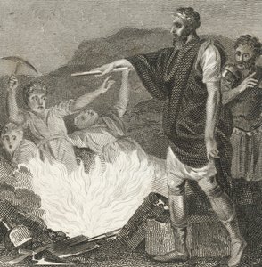 Julian den Frafaldne beordrer Jerusalem genopbygget (gravering) af English School