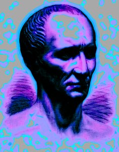 Julius Caesar, illustration fra Cassells Illustrated Universal History af Edward Ollier, udgivet 1890 (digitalt forbedret billede) af English School