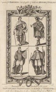 Julius Cesar, A Danish General, Egbert and Ethelwolf, illustration fra 