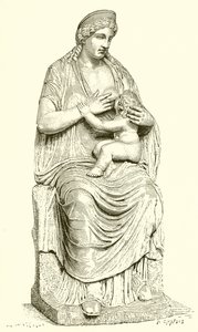 Juno plejer Hercules (Statue i Vatikanet) af English School