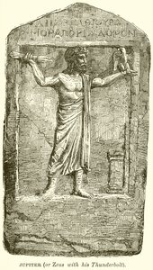 Jupiter (eller Zeus med sin Thunderbolt) af English School