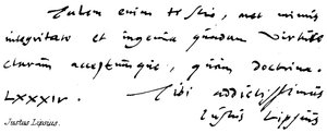 Justus Lipsius af English School