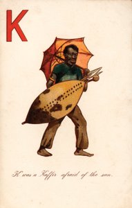 K, Kaffir (farve litho) af English School