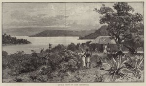 Kavala Island ved Tanganyika-søen (gravering) af English School
