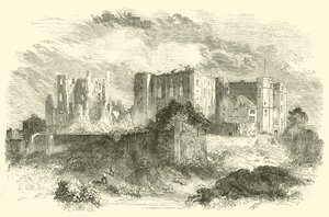 Kenilworth Castle (gravering) af English School