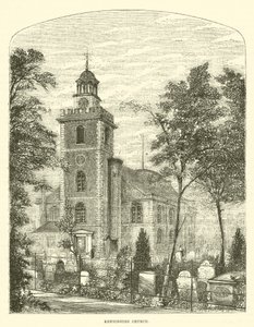 Kensington Church (gravering) af English School