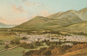 Keswick fra Castle Hill af English School
