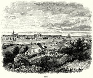 Kiel (engraving) af English School